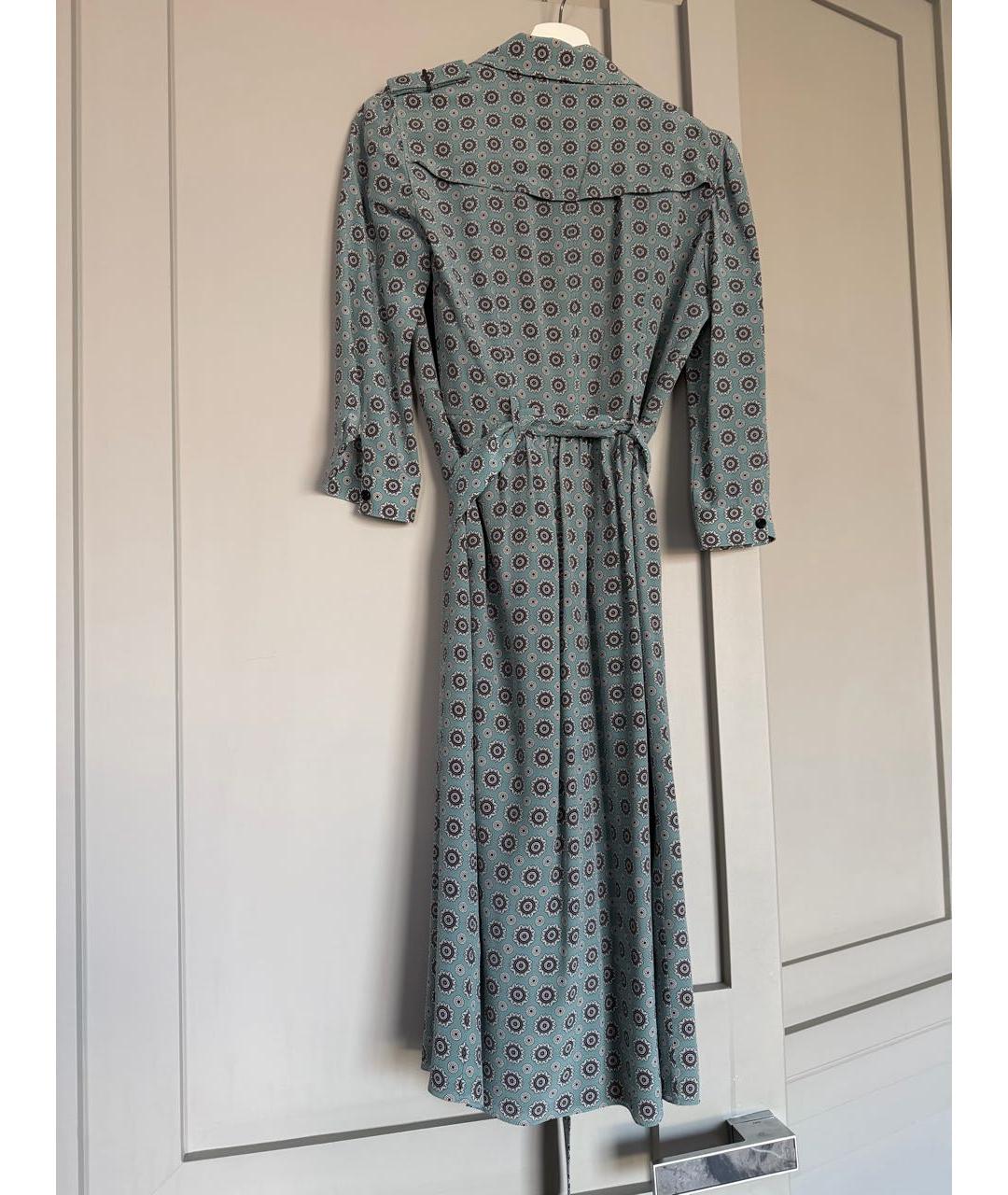 BURBERRY Мульти шелковое платье, фото 2