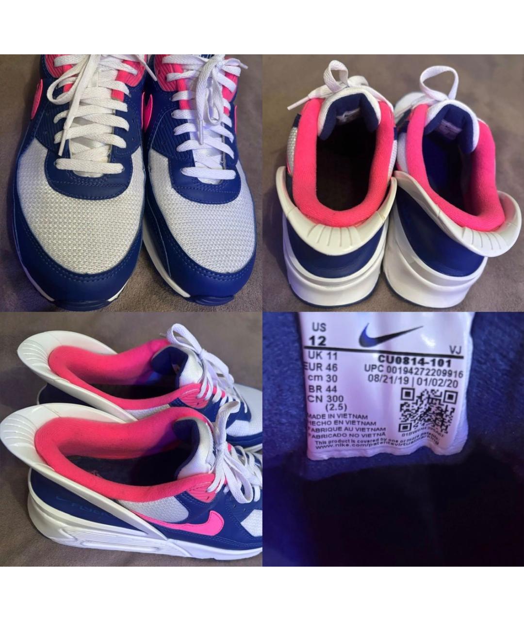 NIKE Мульти кожаные низкие кроссовки / кеды, фото 3