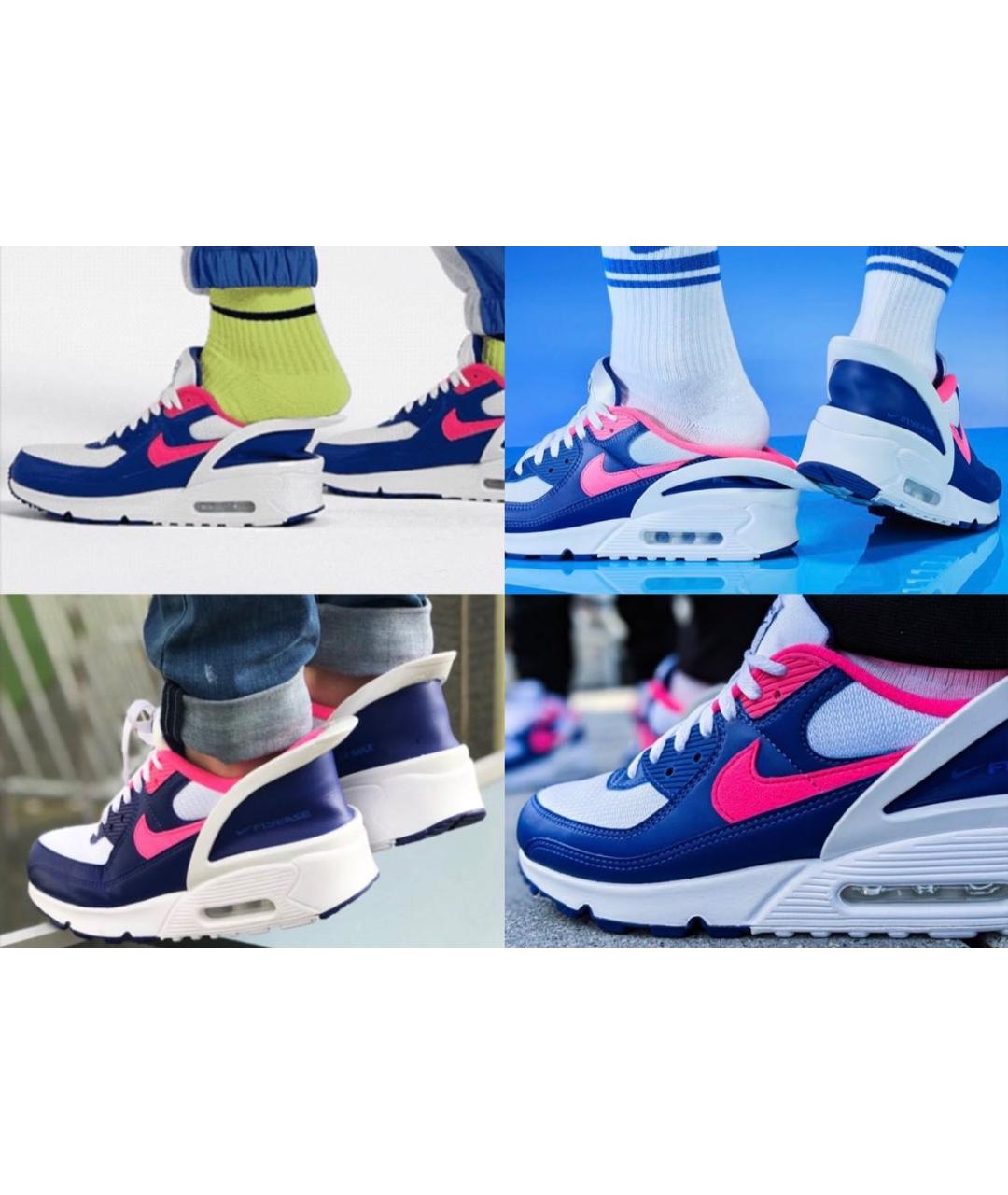 NIKE Мульти кожаные низкие кроссовки / кеды, фото 5