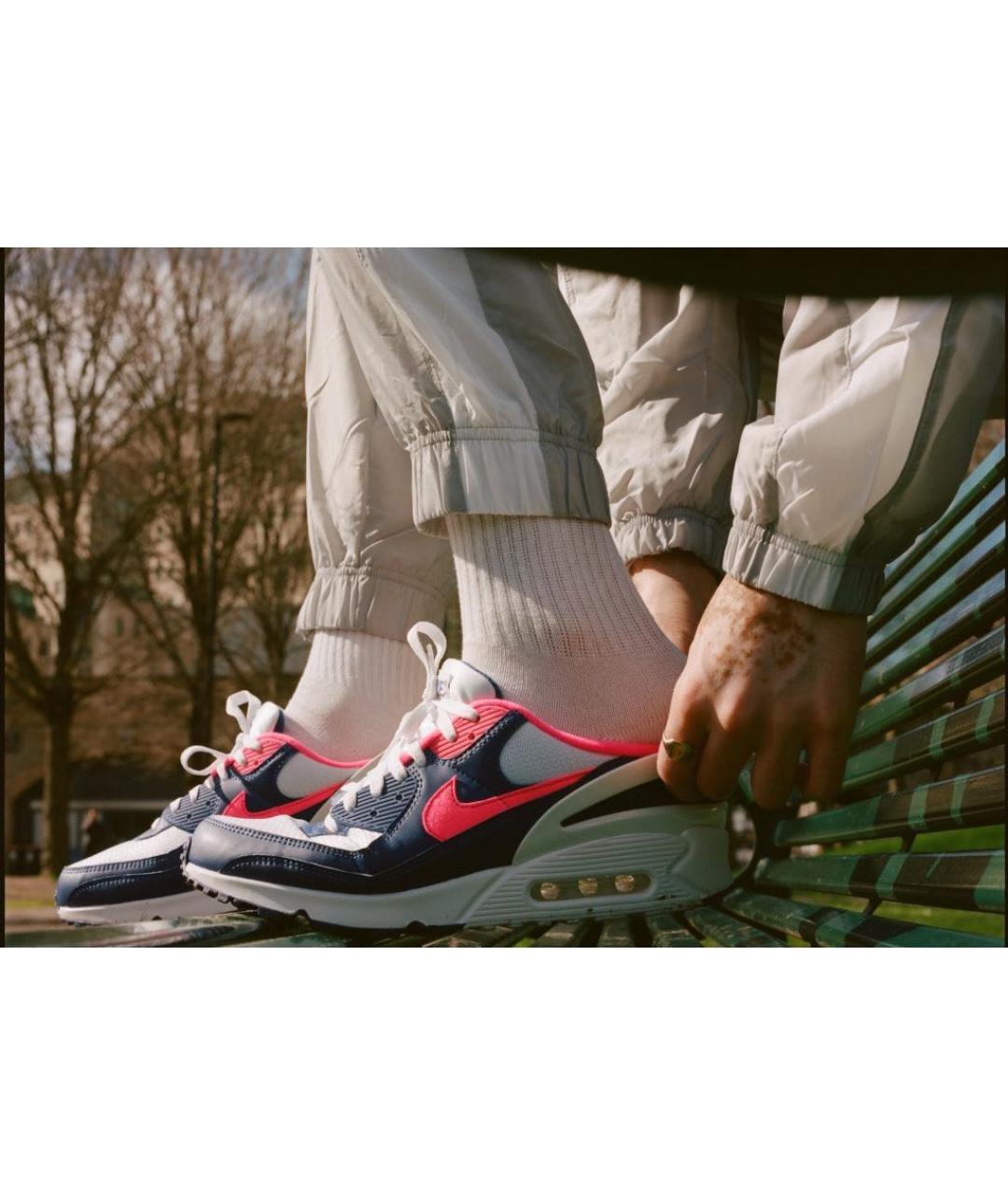 NIKE Мульти кожаные низкие кроссовки / кеды, фото 7