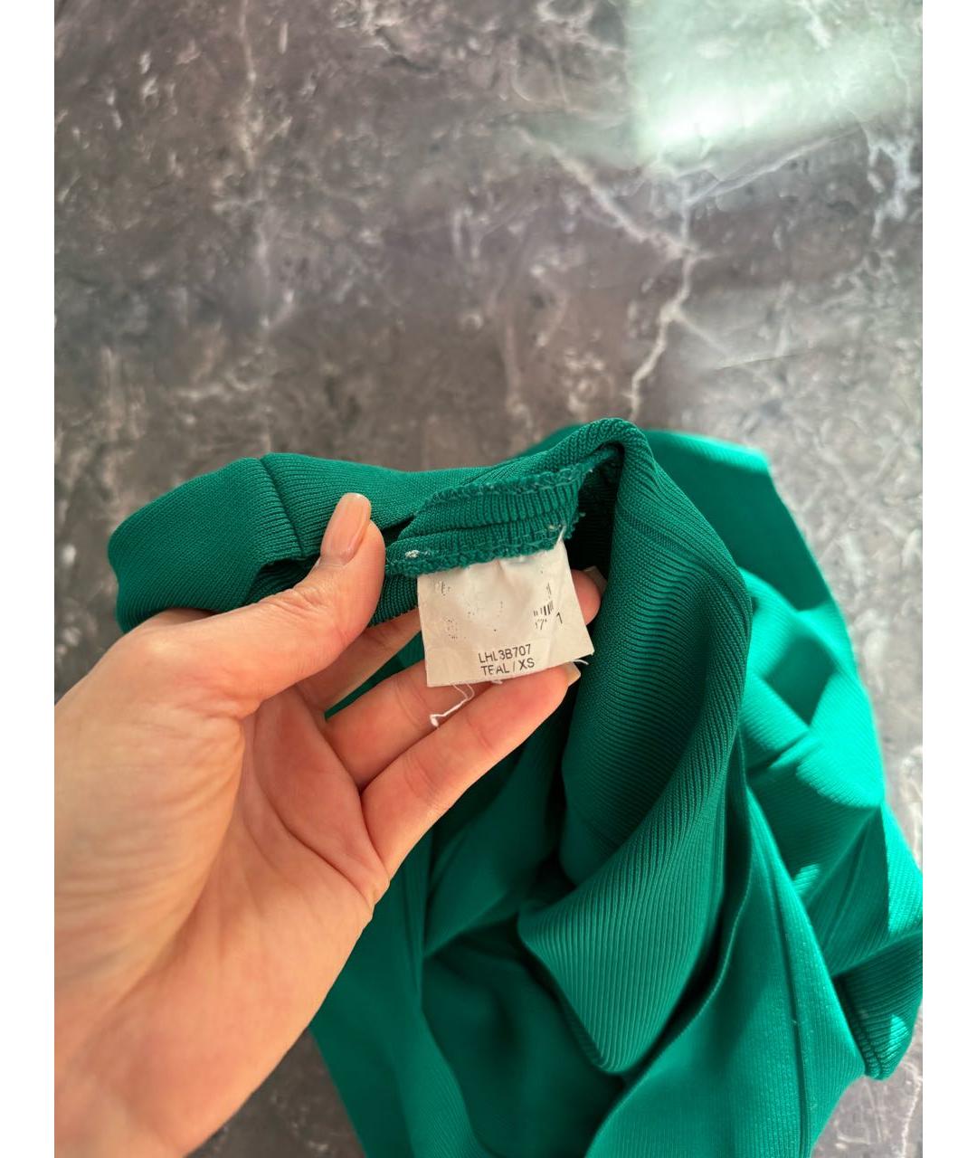 BCBG MAXAZRIA Зеленая вискозная юбка мини, фото 4