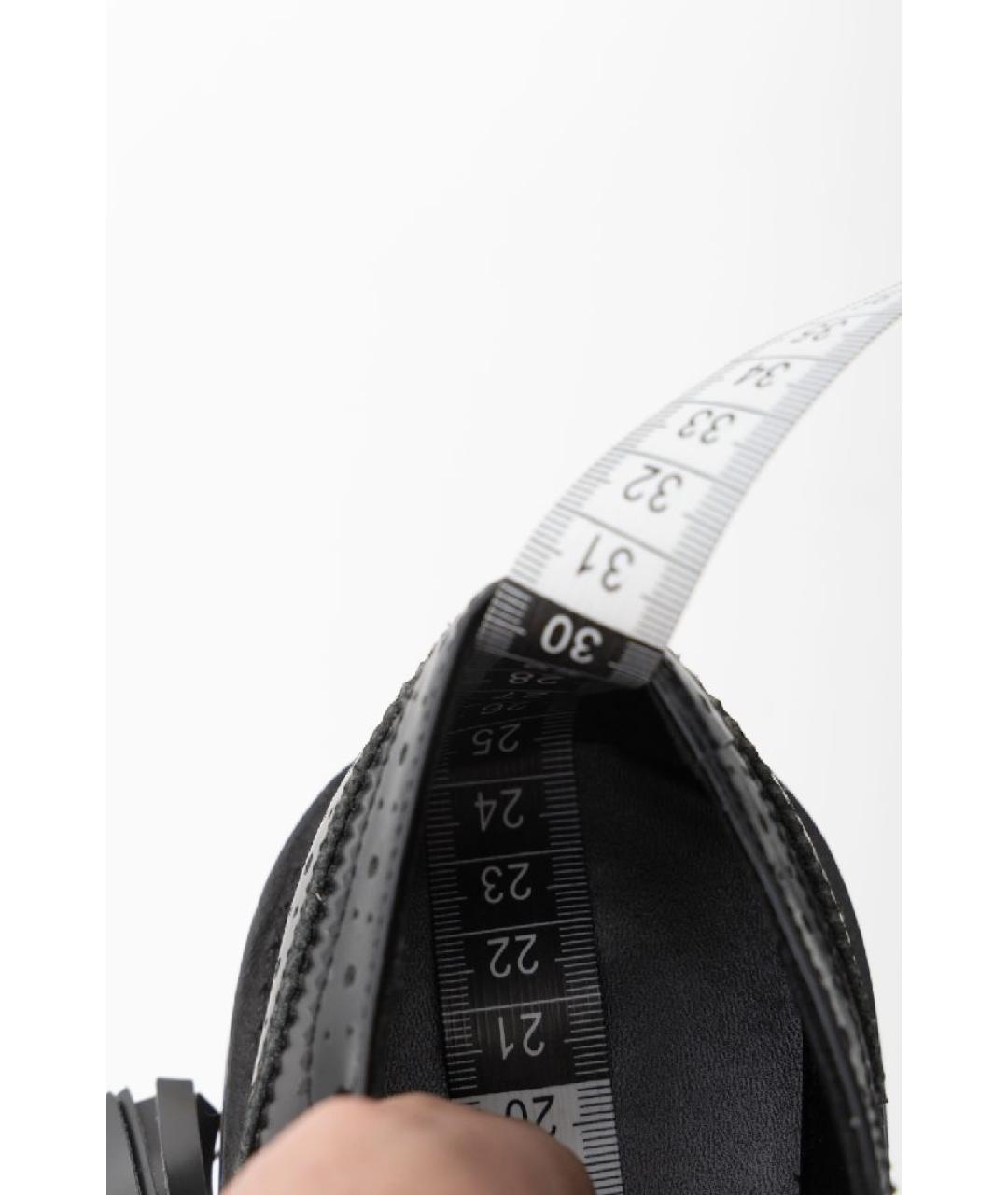 CELINE Черные кожаные брогги и оксфорды, фото 7