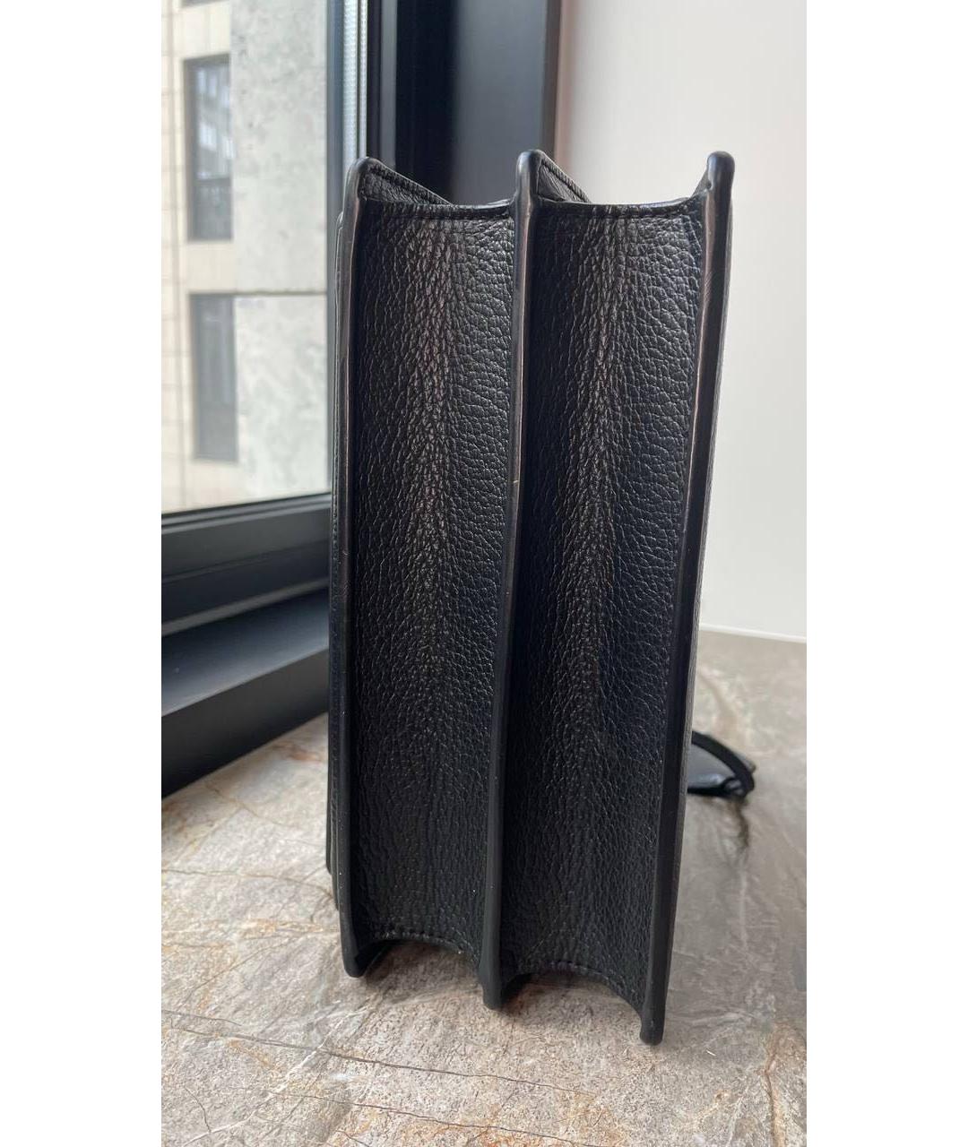 SAINT LAURENT Черная кожаная сумка через плечо, фото 8