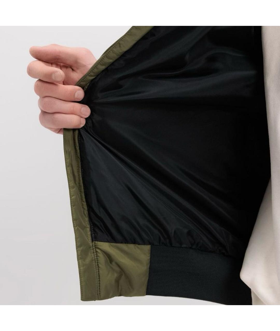 ADIDAS Хаки полиэстеровый пуховик, фото 7