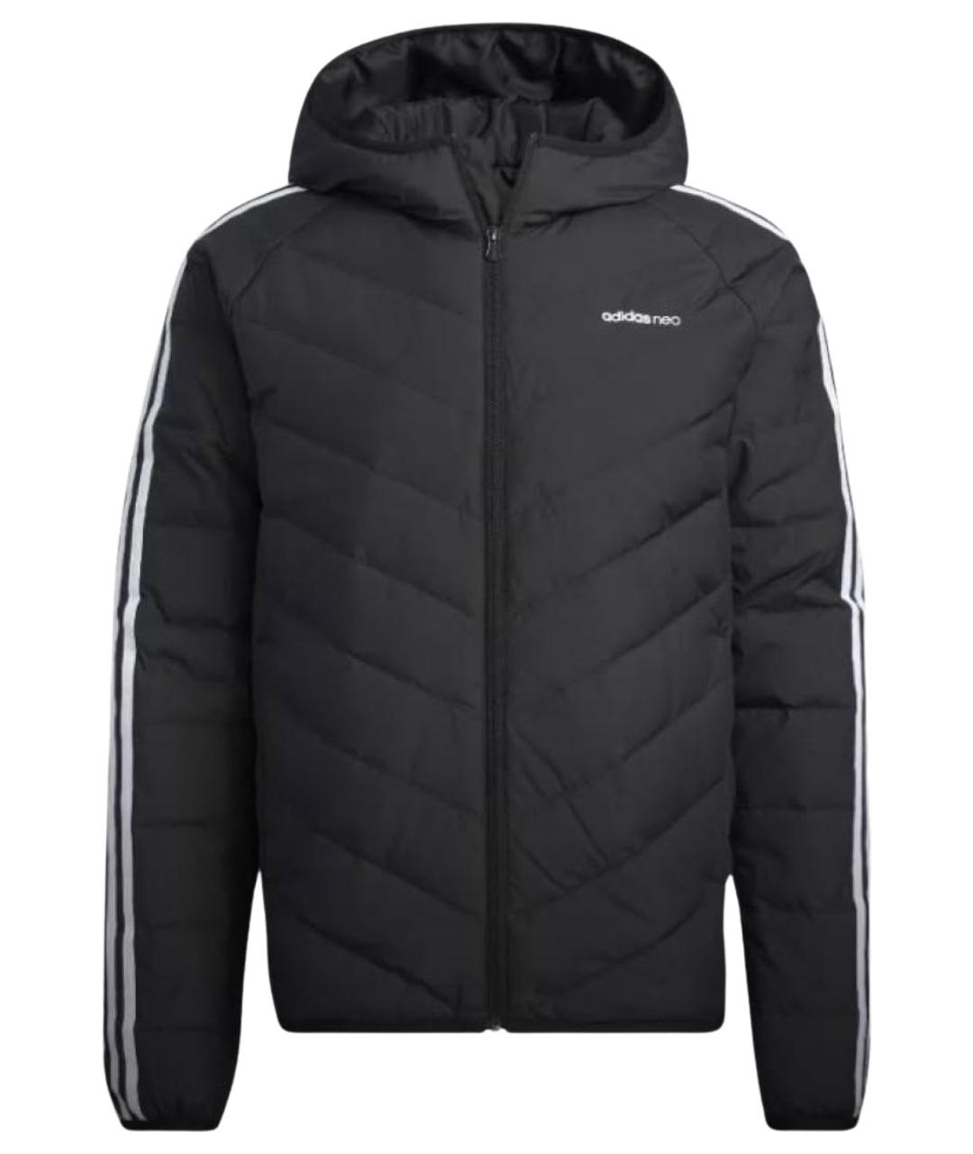 ADIDAS Черный полиэстеровый пуховик, фото 1