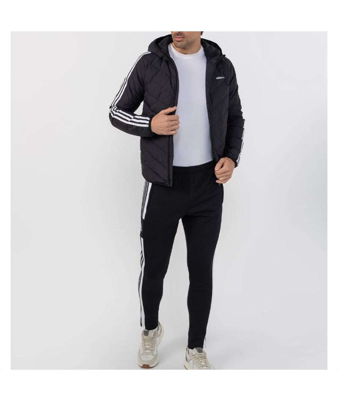 ADIDAS Черный полиэстеровый пуховик, фото 4