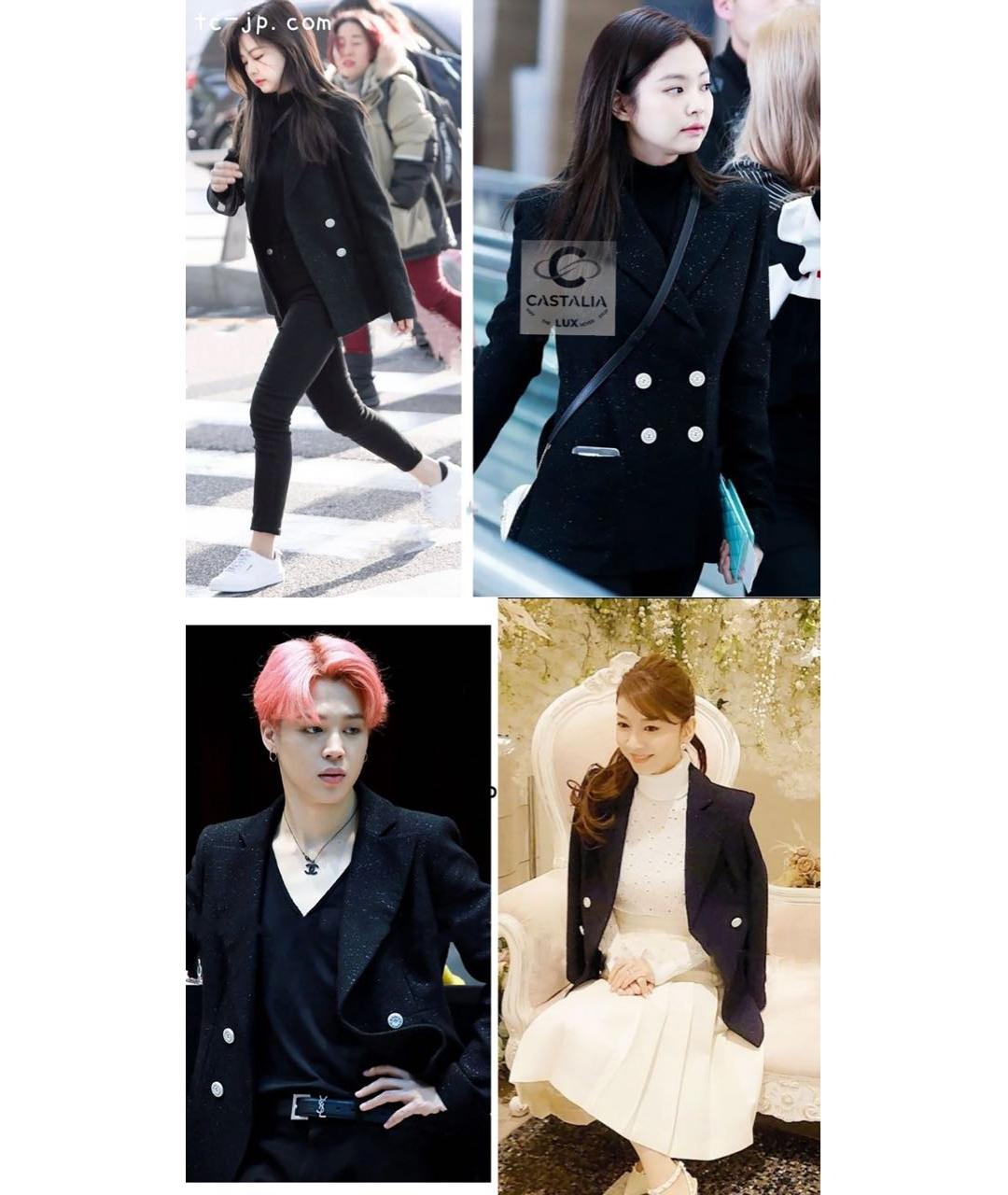 CHANEL Темно-синий твидовый жакет/пиджак, фото 3