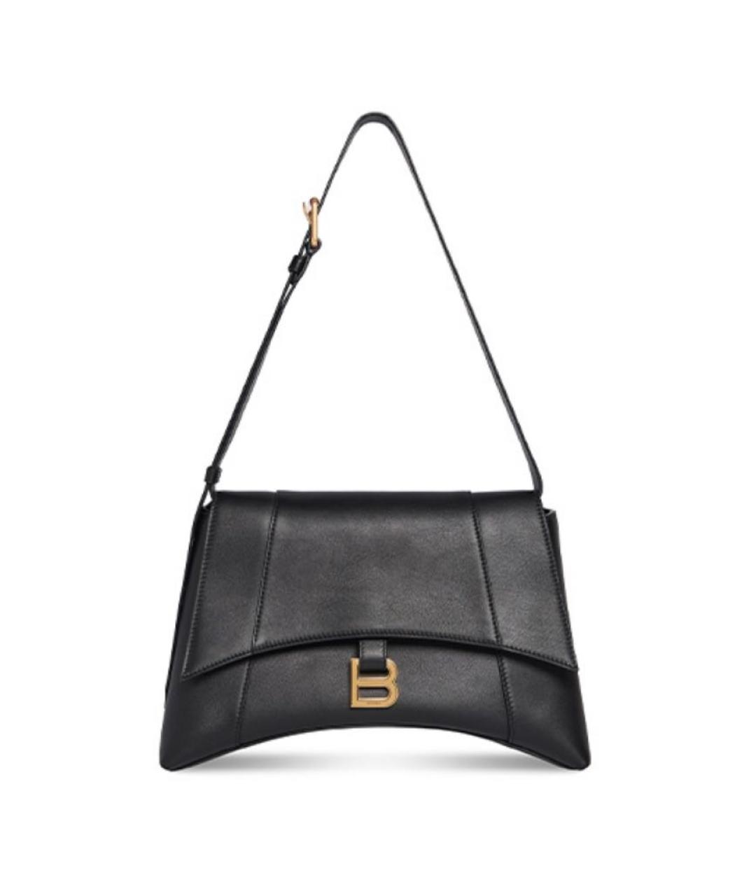BALENCIAGA Черная кожаная сумка через плечо, фото 9