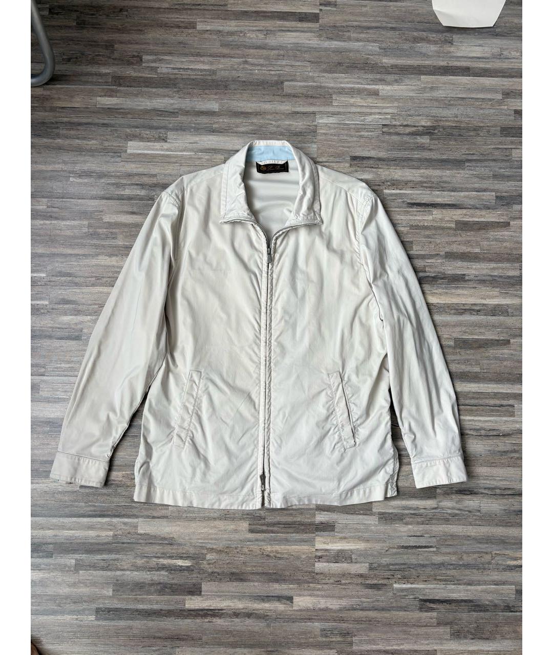 LORO PIANA Бежевая полиамидовая куртка, фото 8