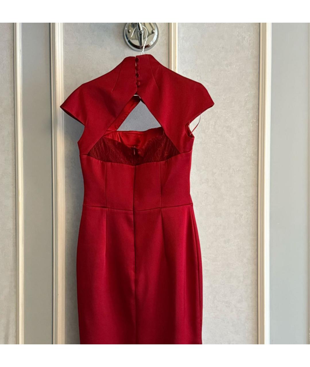 RASARIO Бордовое шелковое вечернее платье, фото 2