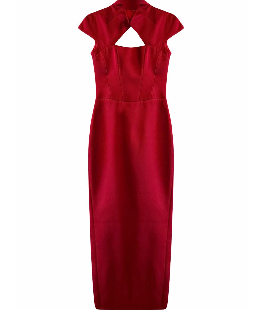 RASARIO Бордовое шелковое вечернее платье, фото 1