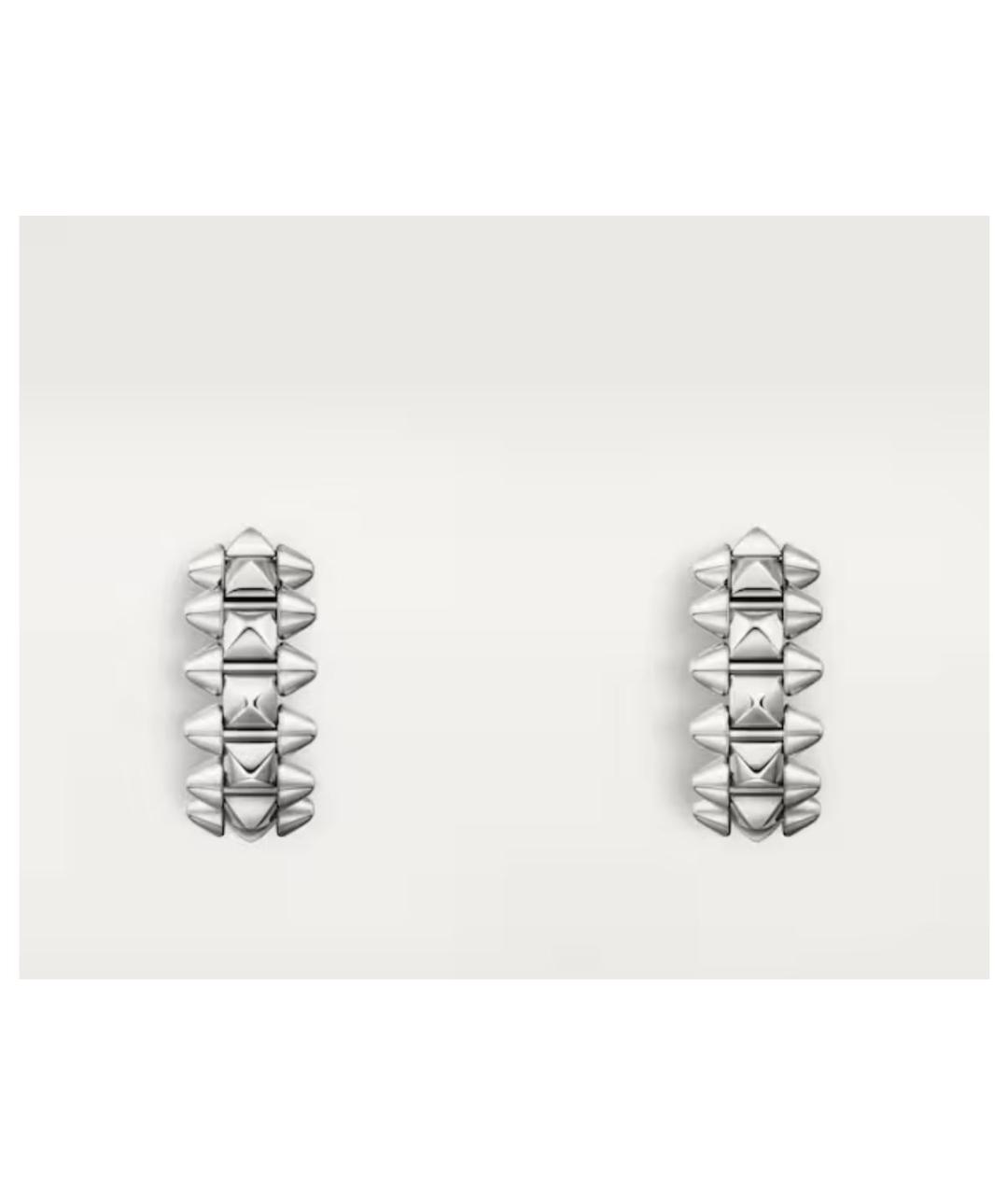 CARTIER Серебряные серьги из белого золота, фото 2