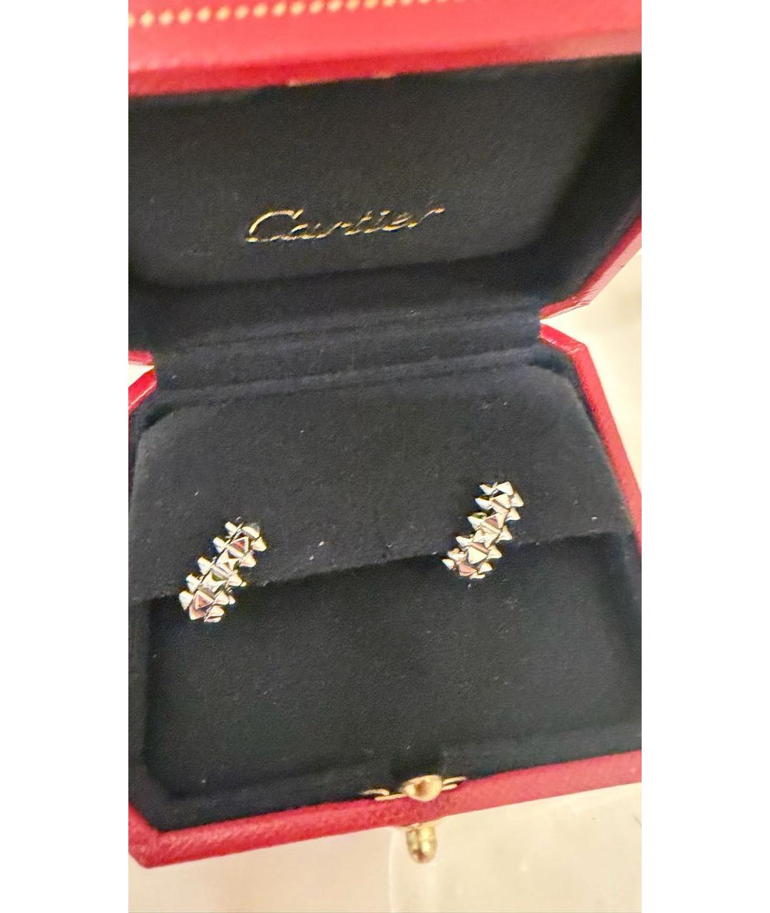 CARTIER Серебряные серьги из белого золота, фото 5