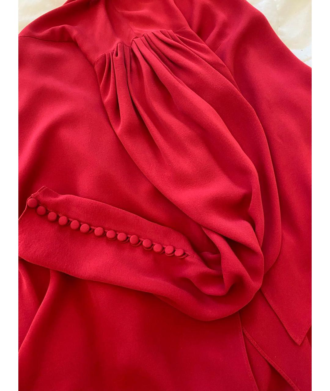 MAGDA BUTRYM Красная шелковая блузы, фото 3