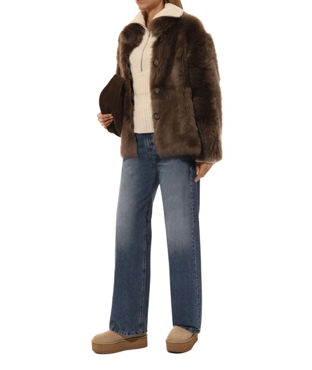 UGG AUSTRALIA Бежевые замшевые ботинки, фото 7