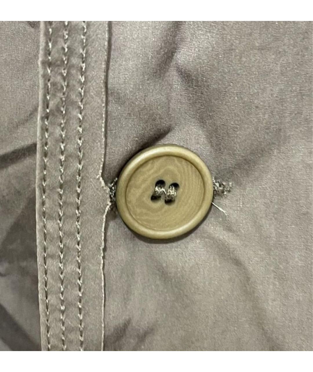 BOTTEGA VENETA Коричневый хлопковый пиджак, фото 5