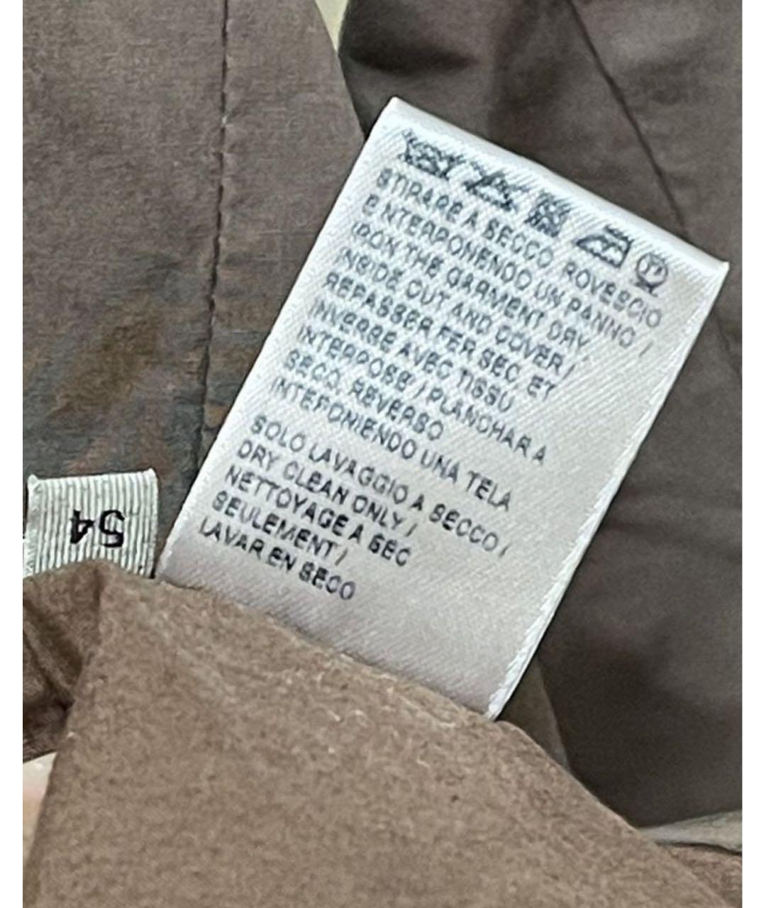 BOTTEGA VENETA Коричневый хлопковый пиджак, фото 7