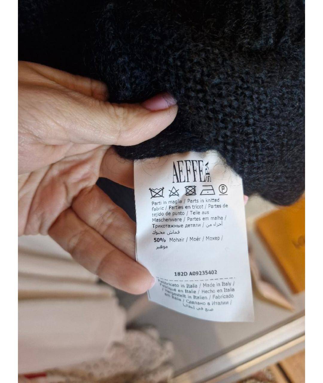 MOSCHINO Черный шерстяной джемпер / свитер, фото 3