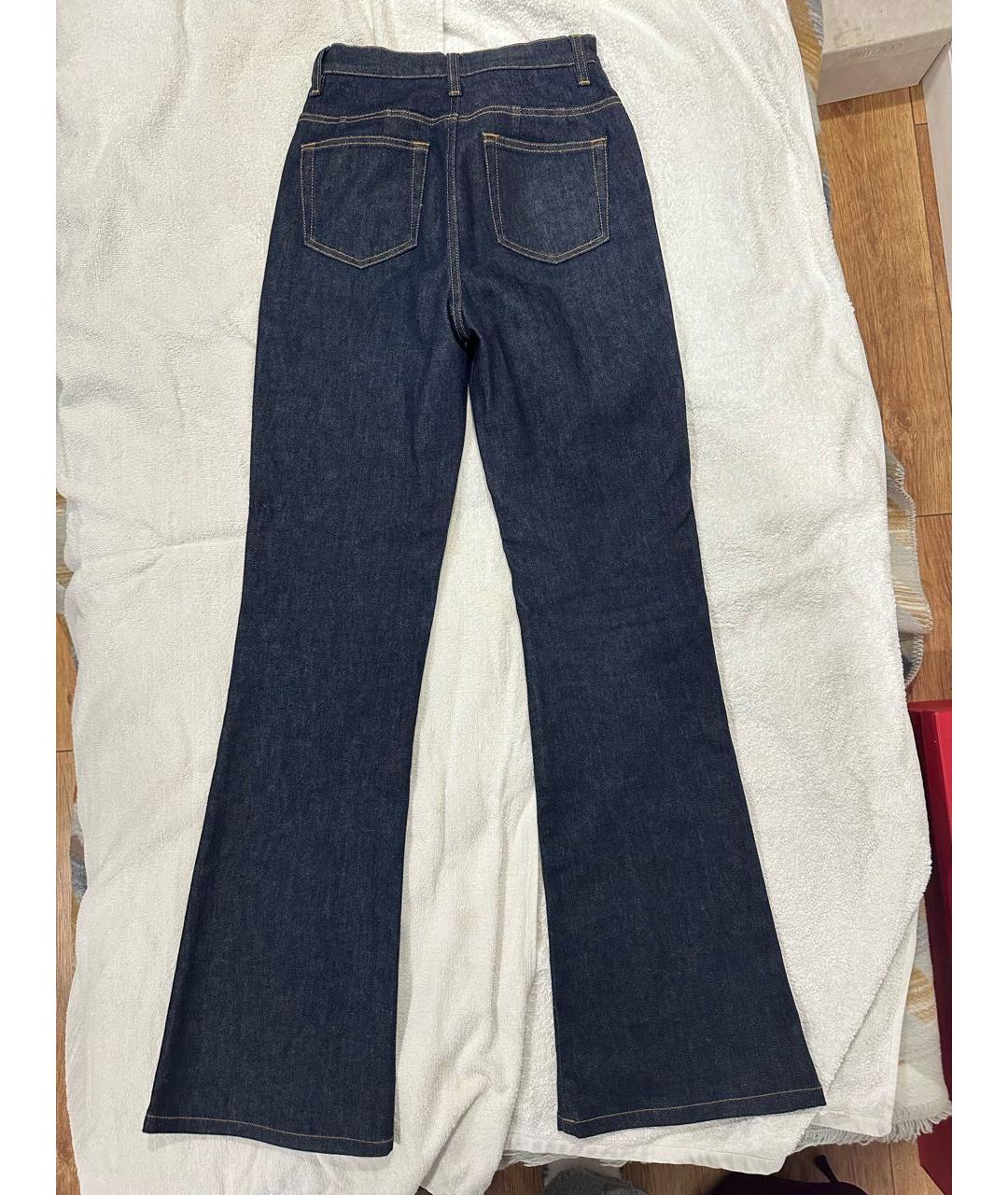 DOLCE&GABBANA Темно-синие хлопковые джинсы клеш, фото 2