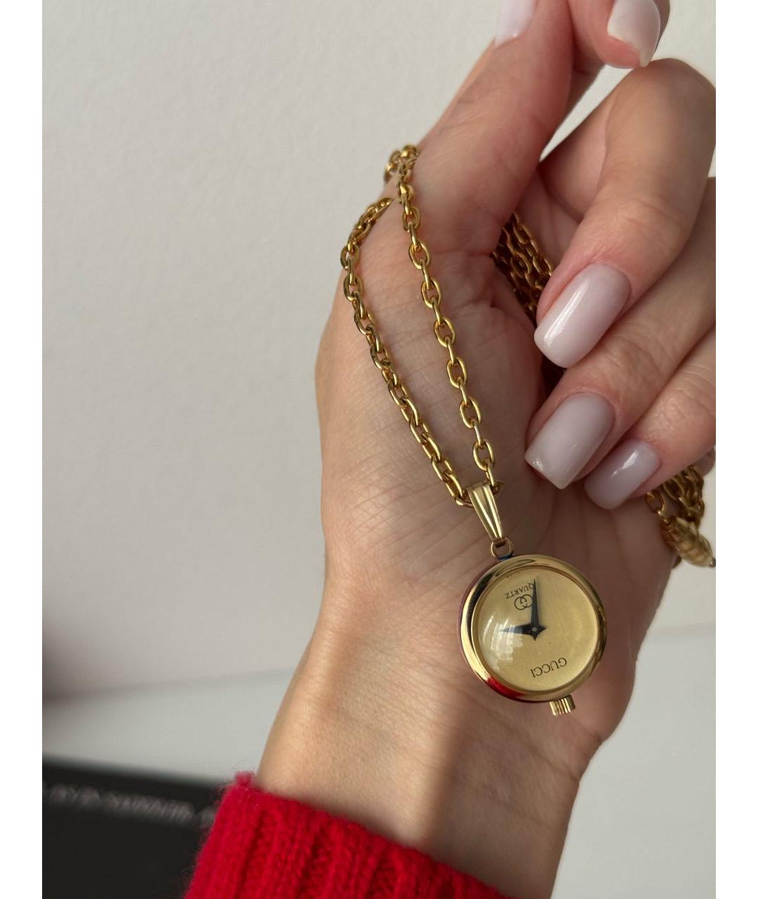 GUCCI Золотые позолоченные часы, фото 7