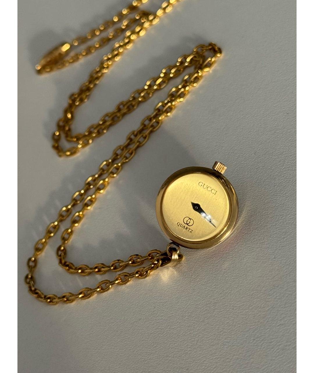 GUCCI Золотые позолоченные часы, фото 5