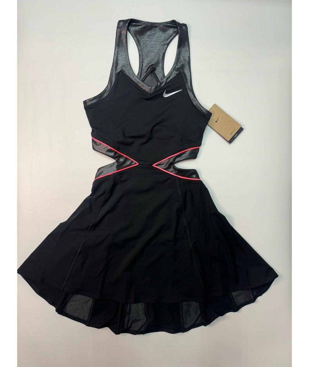 NIKE Черное полиэстеровое платье, фото 4