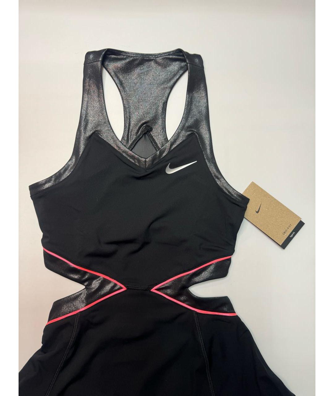 NIKE Черное полиэстеровое платье, фото 2