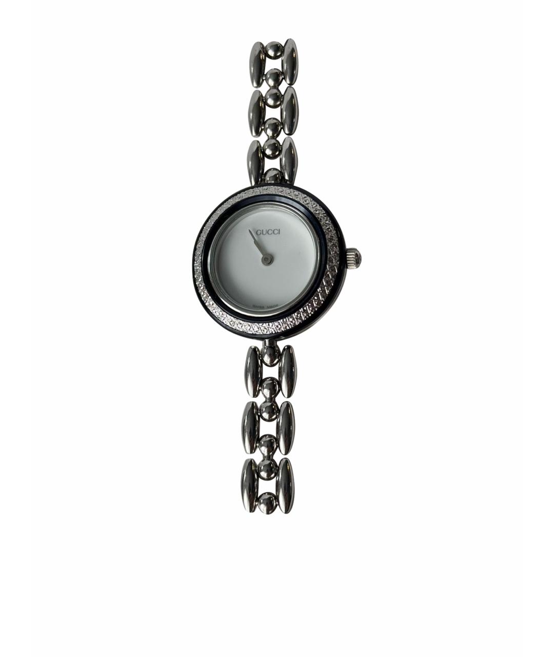 GUCCI Серебряные серебряные часы, фото 1