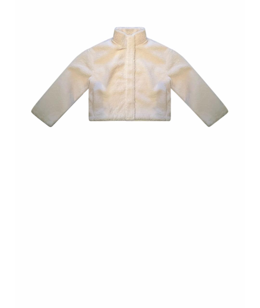 CALVIN KLEIN Белая синтетическая шуба, фото 1