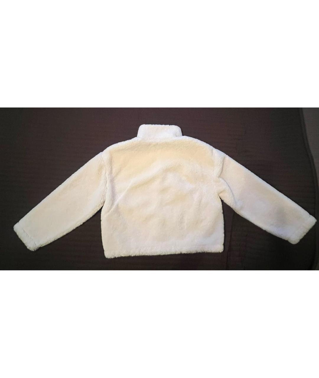 CALVIN KLEIN Белая синтетическая шуба, фото 2