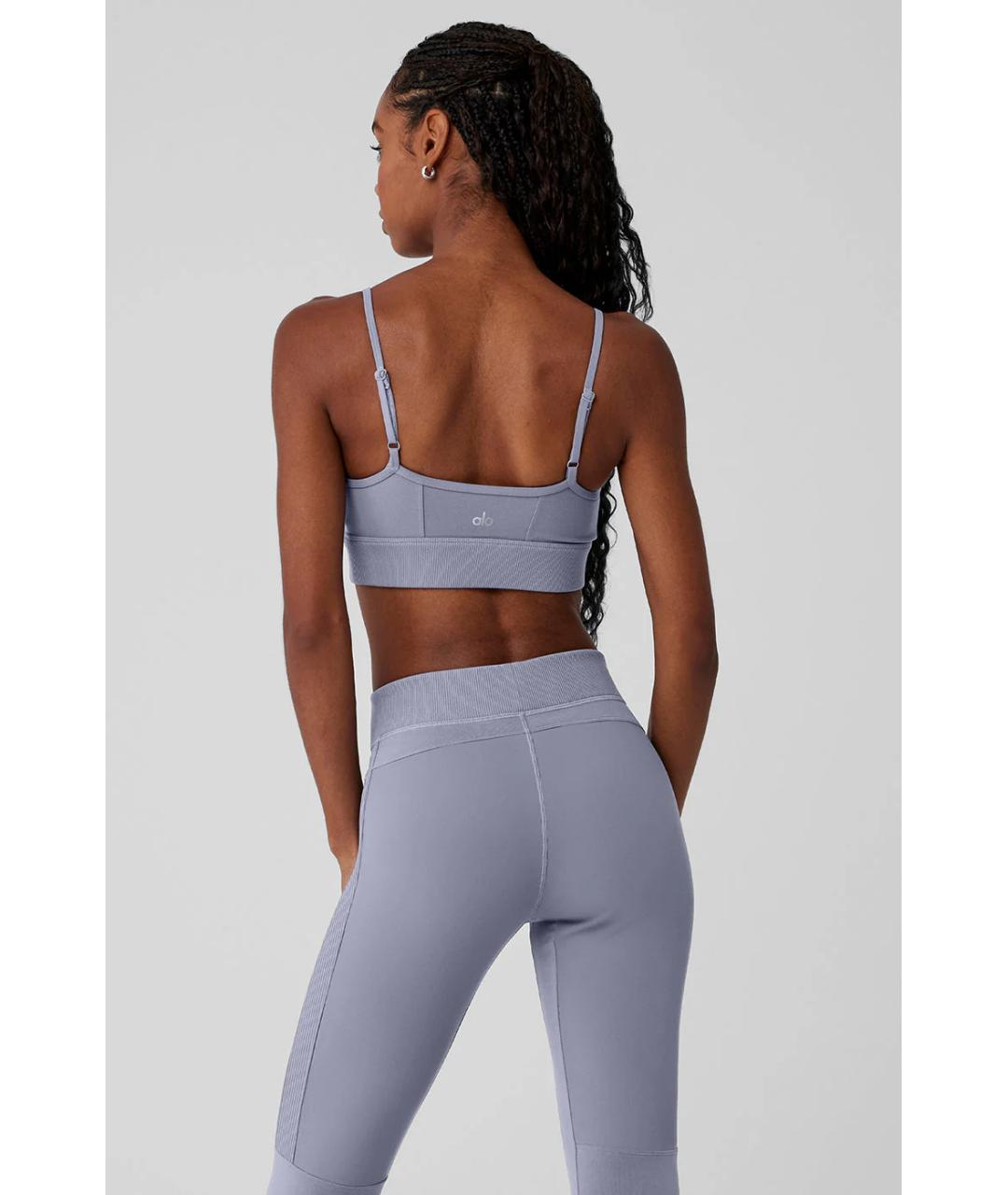 ALO YOGA Серая полиэстеровая майка, фото 6
