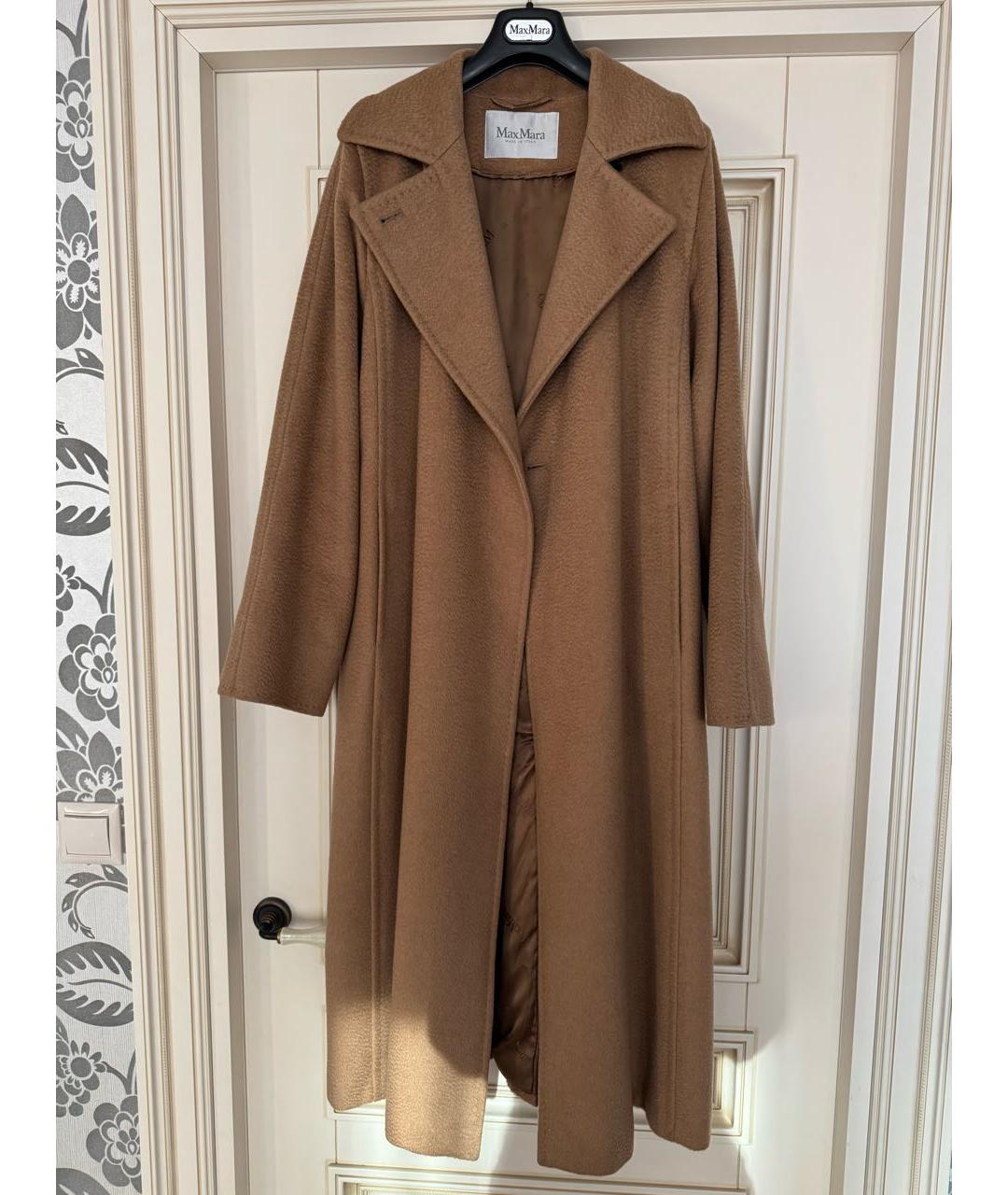 MAX MARA Бежевое шерстяное пальто, фото 7