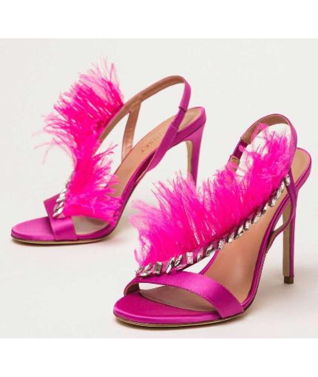 TWIN-SET Фуксия текстильные босоножки, фото 2