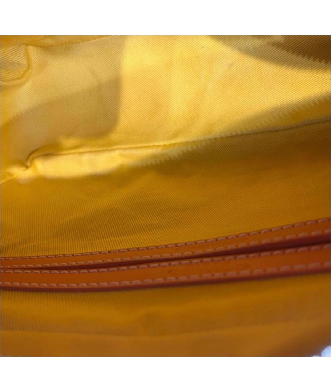 GOYARD Оранжевая кожаная сумка на плечо, фото 4