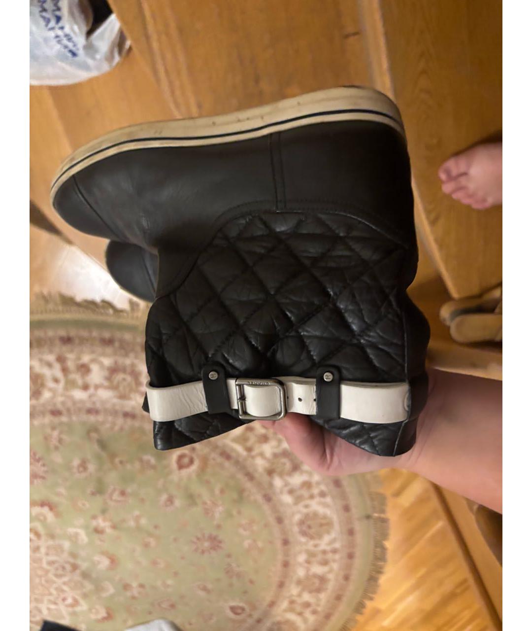 CHANEL Черные кожаные полусапоги, фото 5