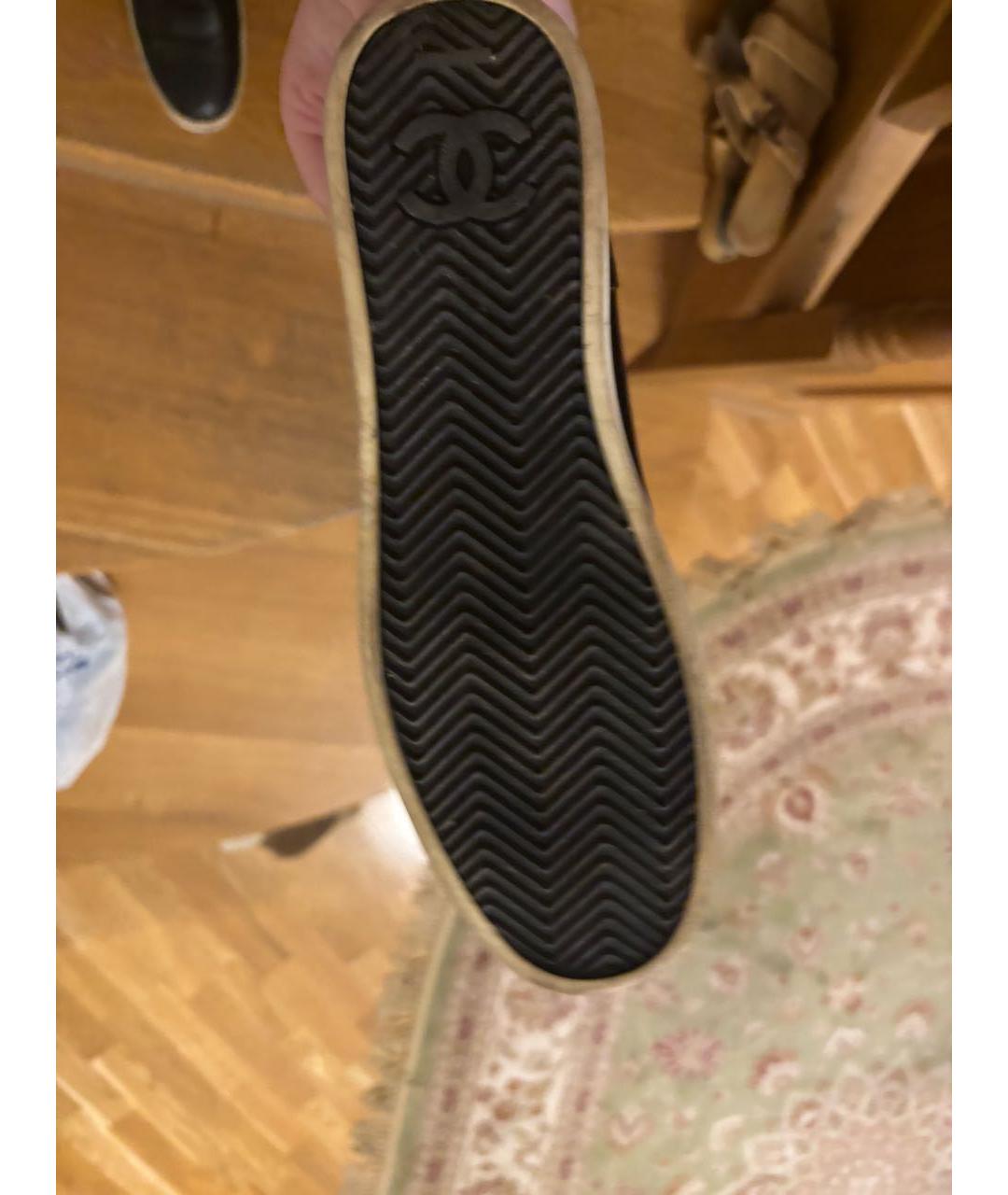 CHANEL Черные кожаные полусапоги, фото 4