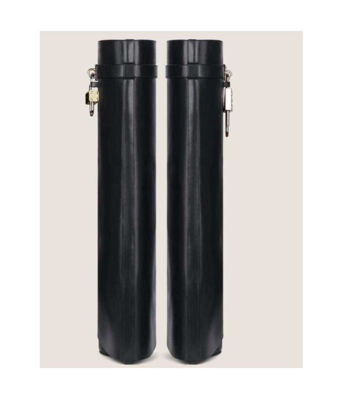GIVENCHY Черные кожаные сапоги, фото 3