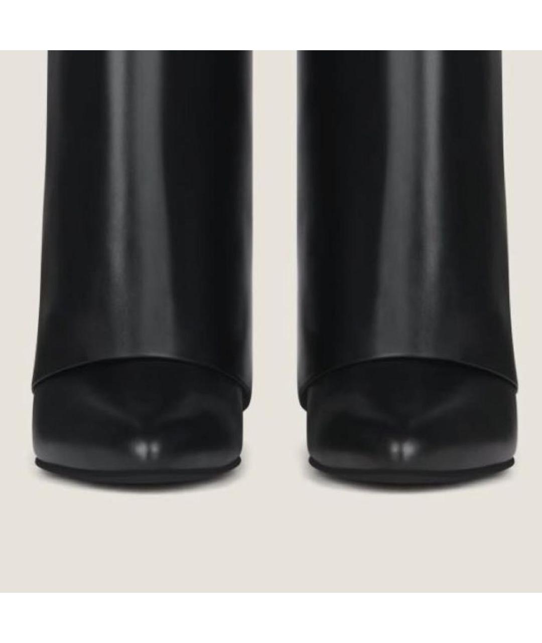 GIVENCHY Черные кожаные сапоги, фото 2