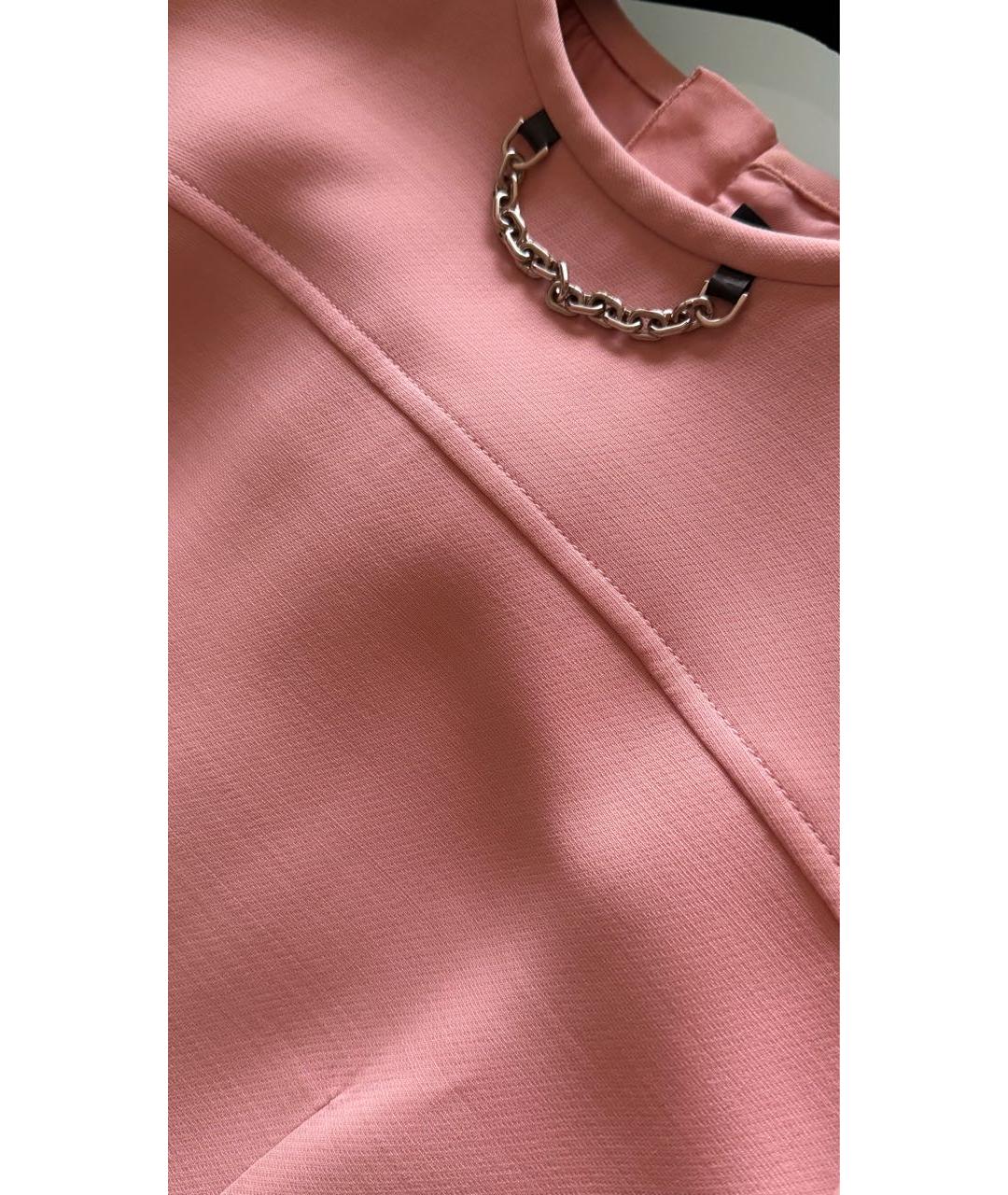 LOUIS VUITTON Розовое шелковое коктейльное платье, фото 3