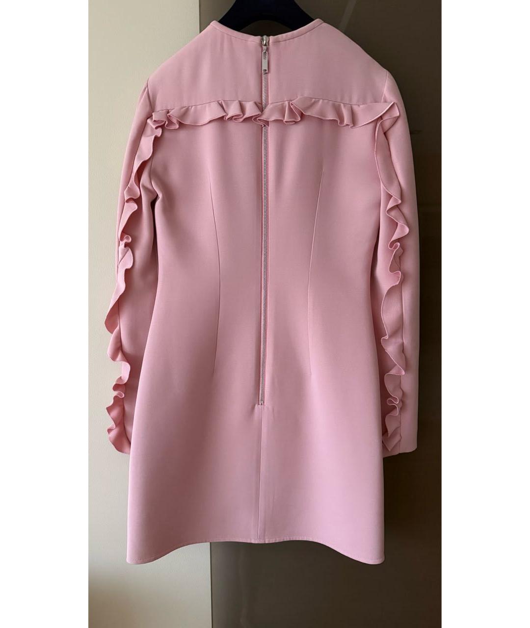 LOUIS VUITTON Розовое шелковое коктейльное платье, фото 2