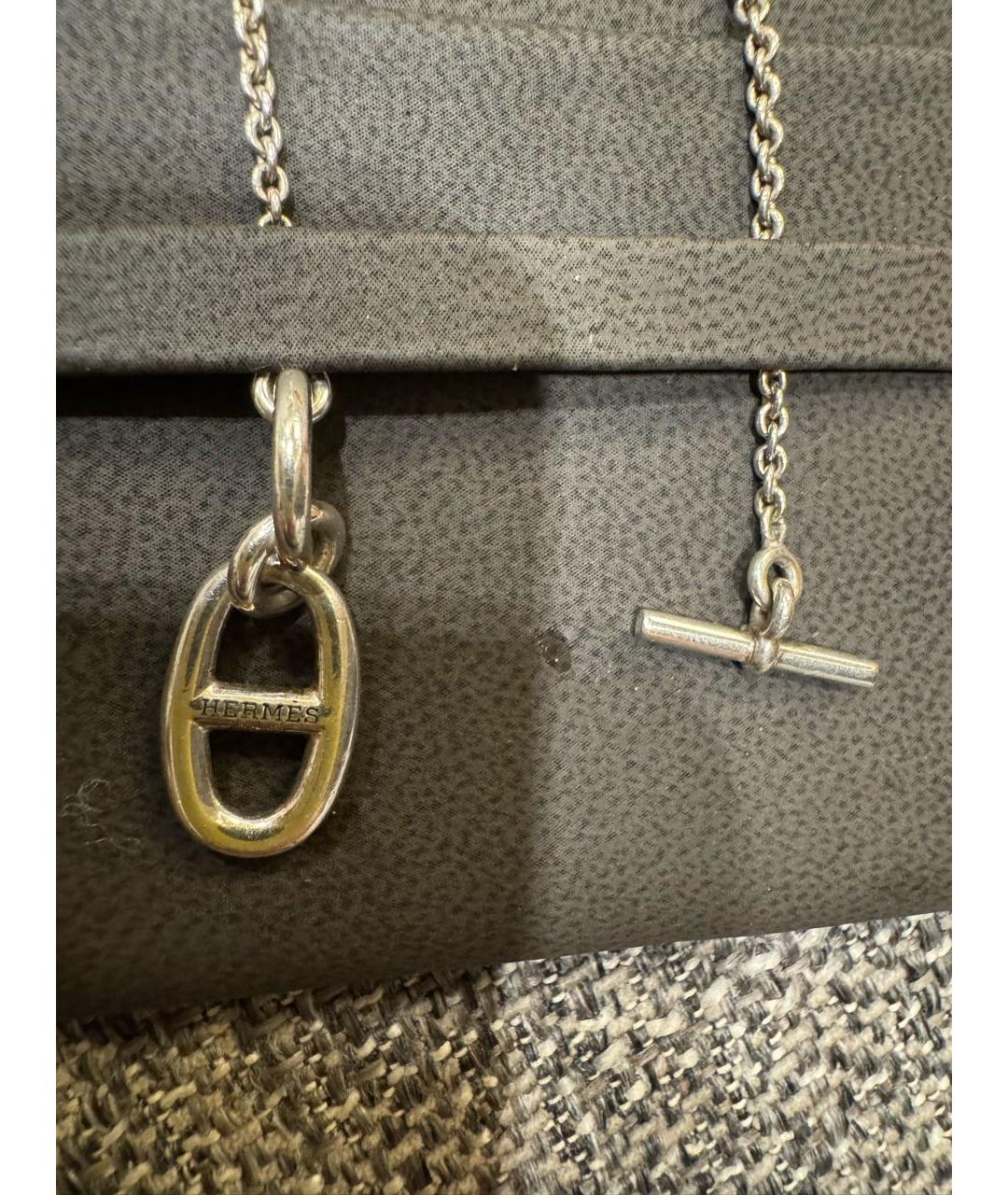 HERMES Серебряная серебряная подвеска, фото 3