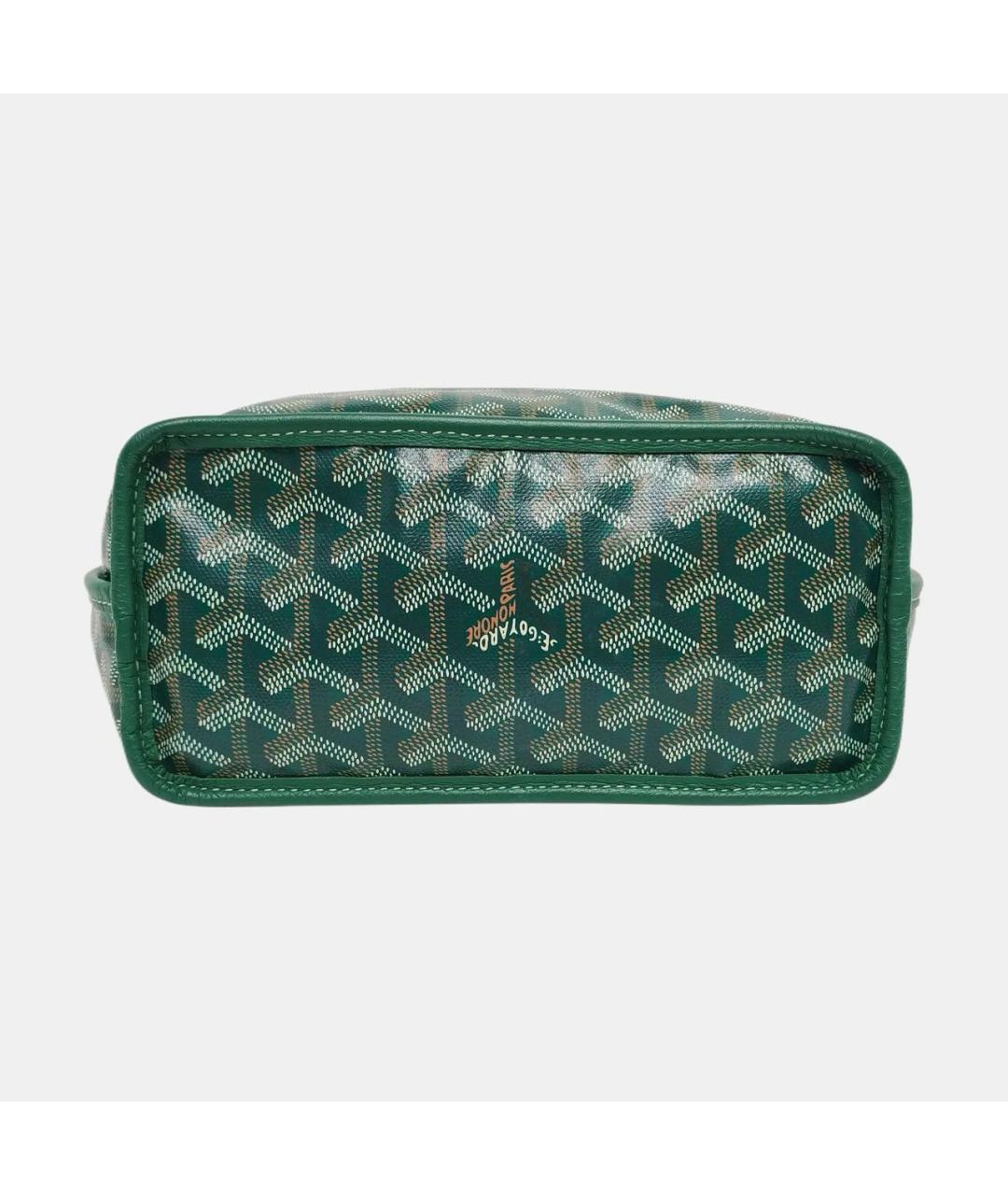 GOYARD Зеленая кожаная сумка через плечо, фото 5