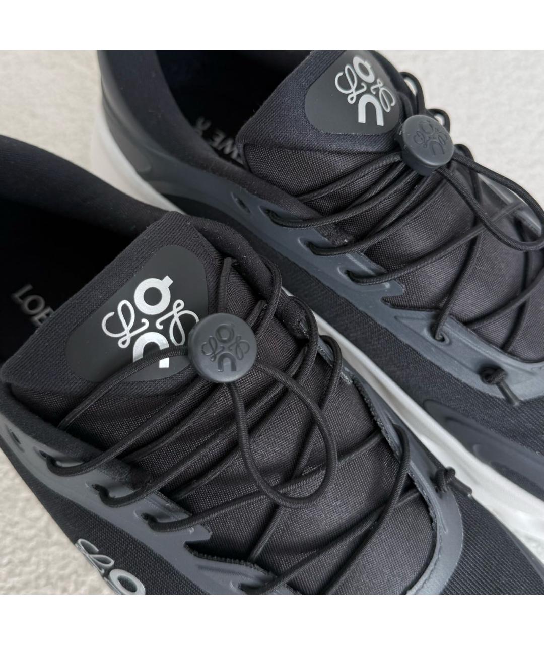 LOEWE Черные текстильные кроссовки, фото 8