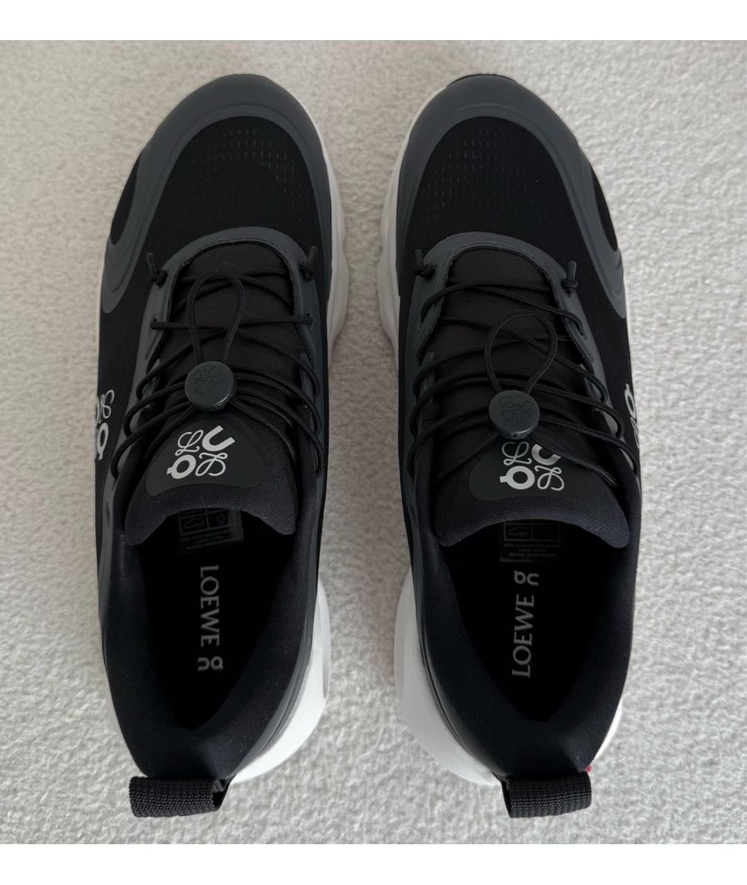 LOEWE Черные текстильные кроссовки, фото 3
