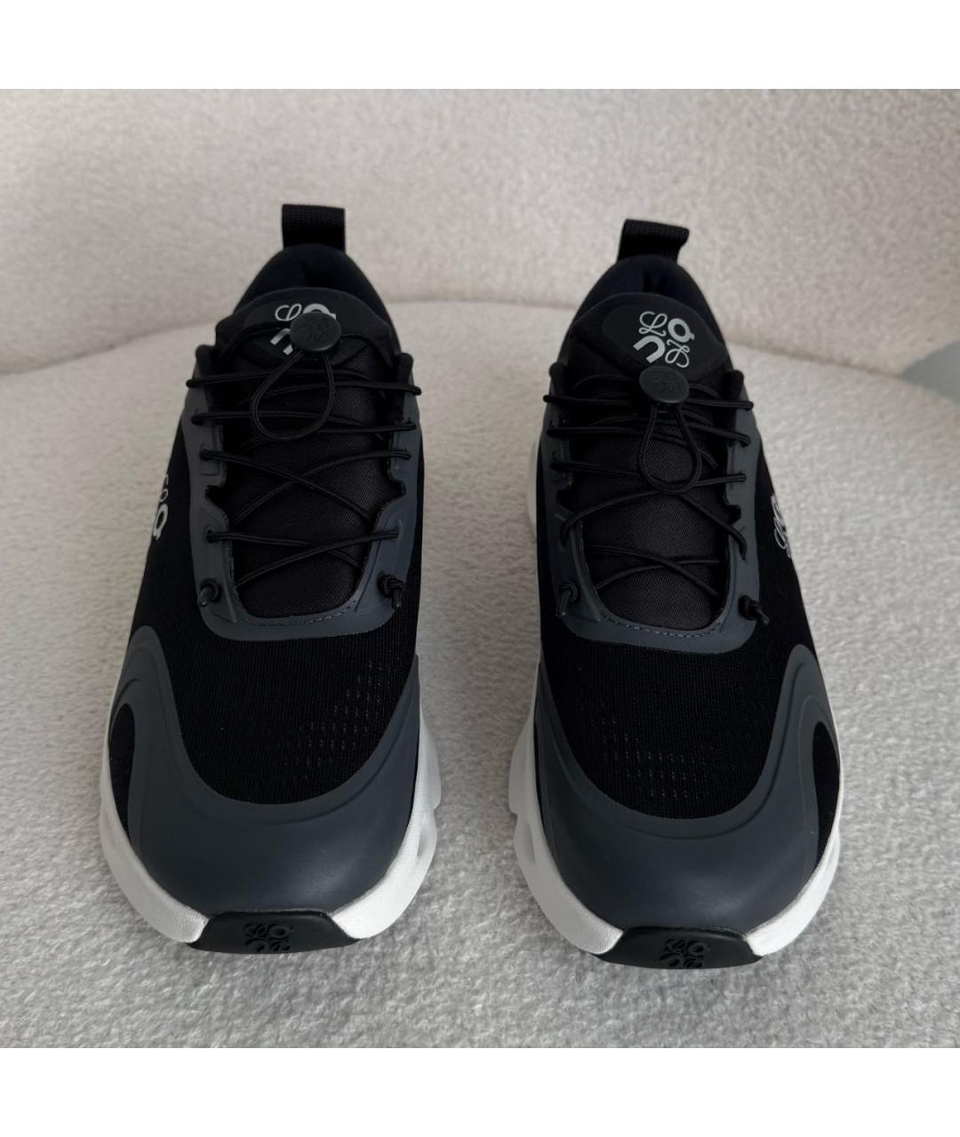 LOEWE Черные текстильные кроссовки, фото 2