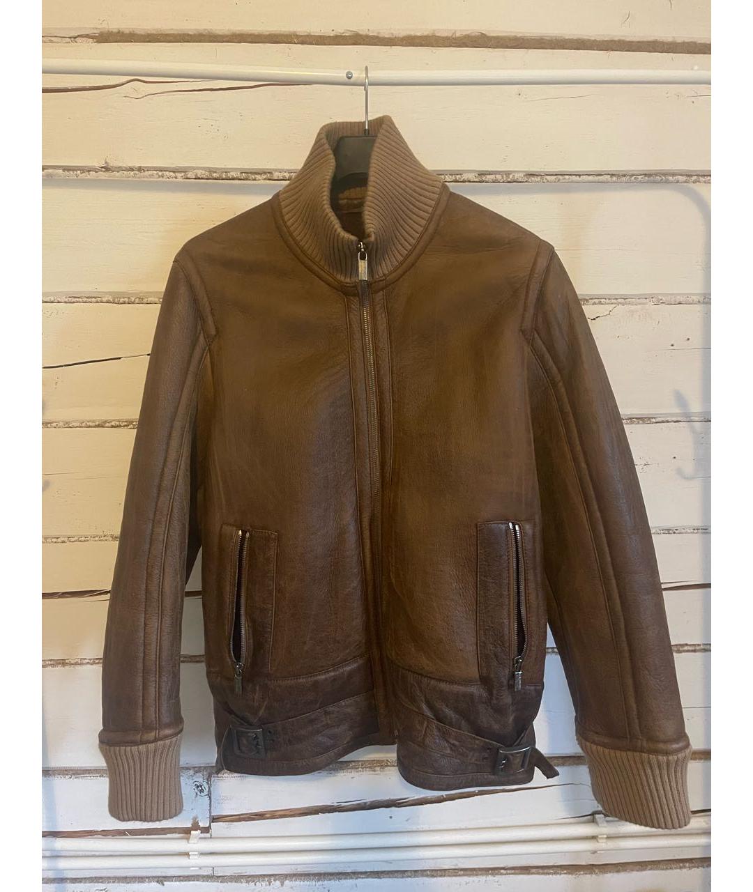 BIKKEMBERGS Коричневая дубленка/шуба, фото 4