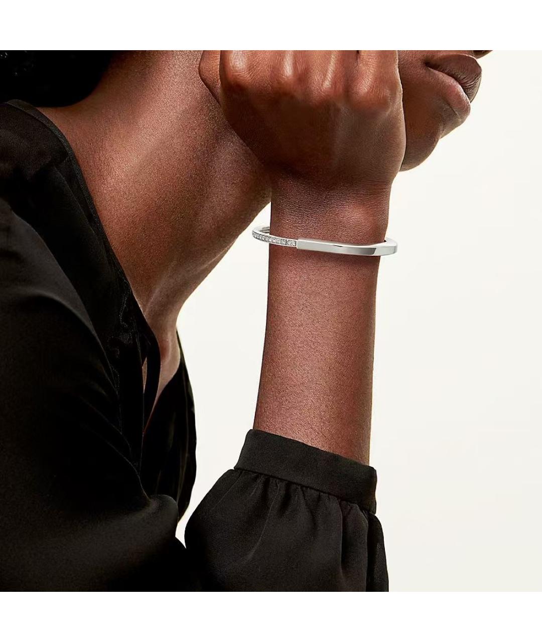 TIFFANY&CO Серебрянный браслет из белого золота, фото 4