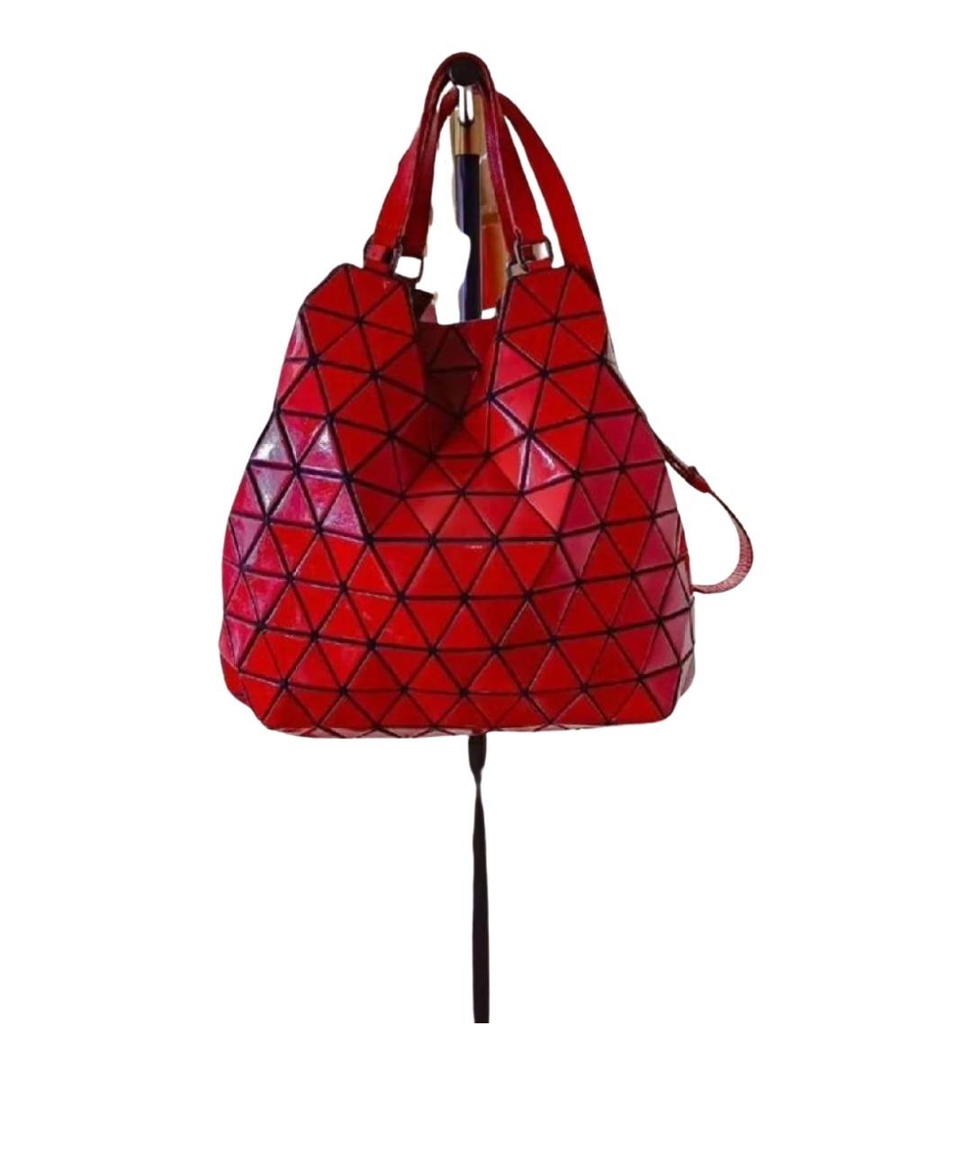BAO BAO ISSEY MIYAKE Красная синтетическая сумка тоут, фото 11