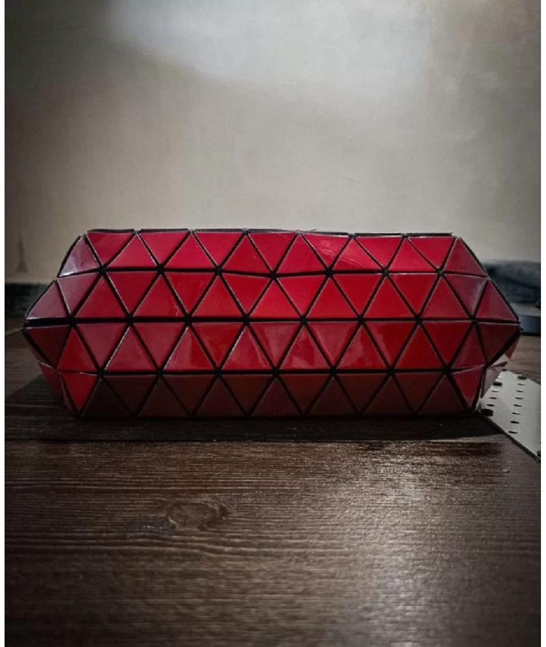 BAO BAO ISSEY MIYAKE Красная синтетическая сумка тоут, фото 3