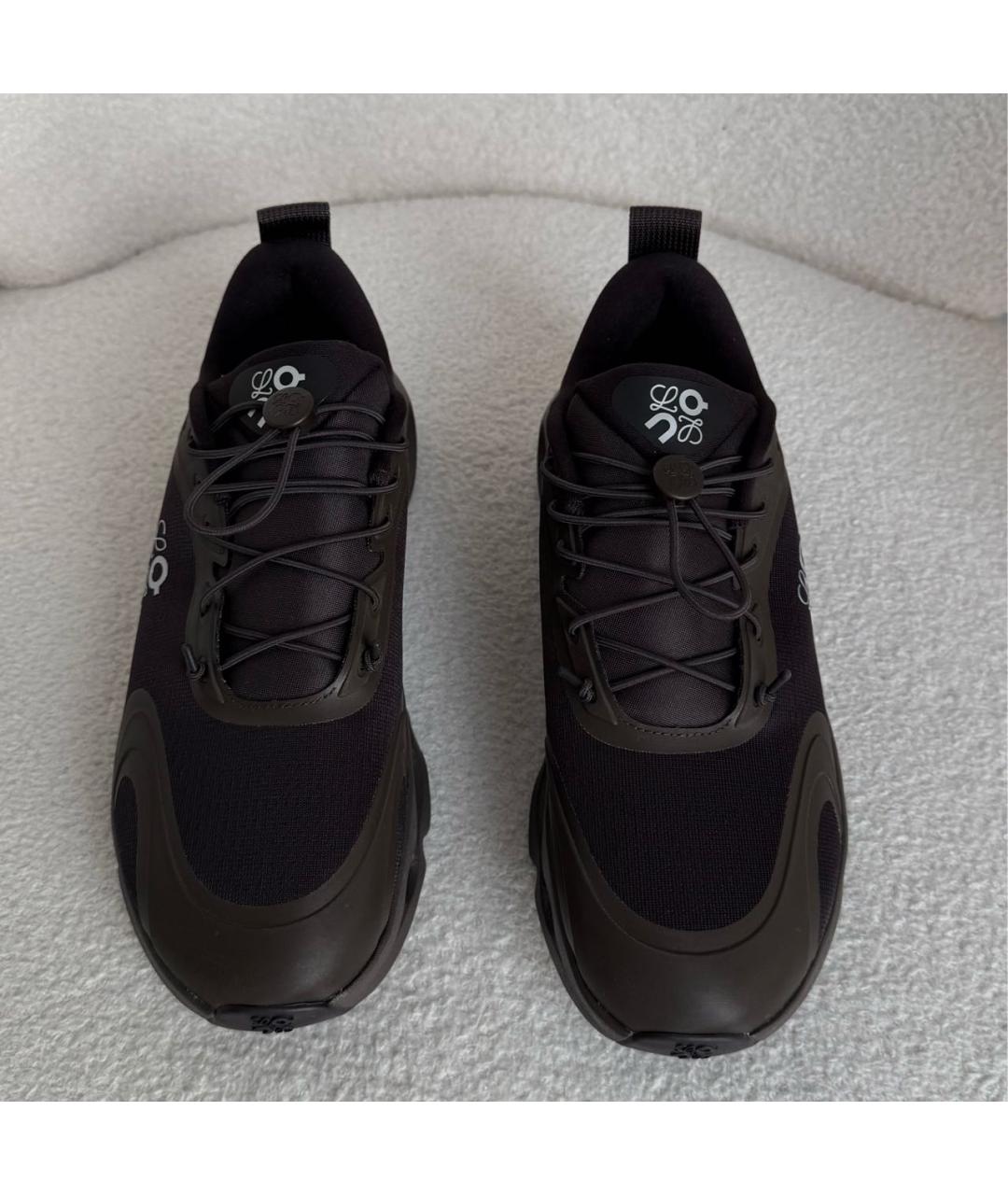 LOEWE Черные текстильные кроссовки, фото 2